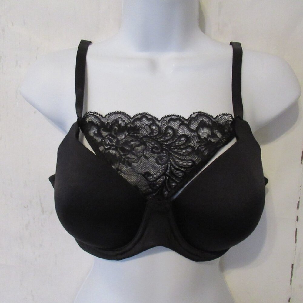 Le Mystere Bra 38B Black Lace Cami Convertible Underwire Back Closure